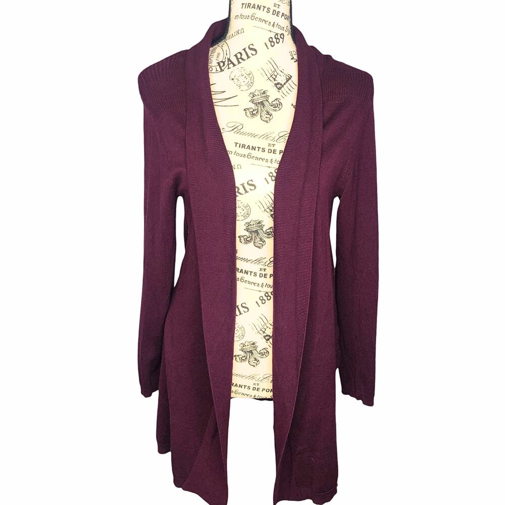 Staccato (S) Ashter Cardigan - Stitch Fix Ribbed Detail Long Sleeve Shawl